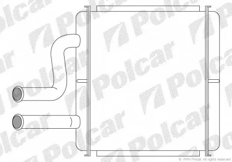 2960N81 Радіатор обігріву POLCAR підбір по vin на Brocar
