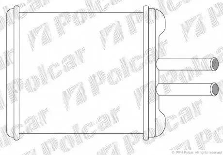 2912N8A1 Радіатор обігріву POLCAR підбір по vin на Brocar