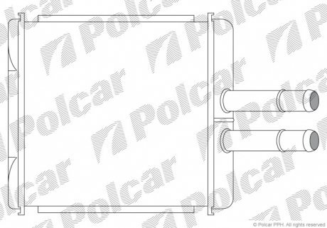 2912N81 Радіатор обігріву POLCAR підбір по vin на Brocar