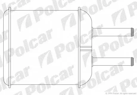 2902N8A1 Радіатор обігріву POLCAR підбір по vin на Brocar