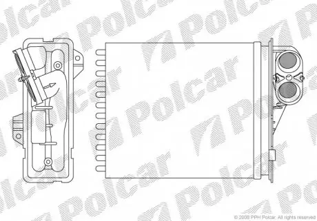 2800N81 Радиаторы обогрева POLCAR подбор по vin на Brocar