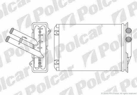 2427N81 Радиаторы обогрева POLCAR подбор по vin на Brocar