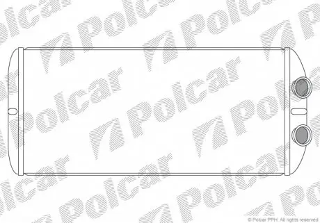 2329N83X Радіатор обігріву POLCAR підбір по vin на Brocar