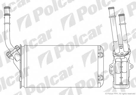 2304N81 Радиаторы обогрева POLCAR подбор по vin на Brocar