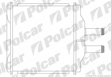 2500N81 Радіатори обігріву POLCAR підбір по vin на Brocar