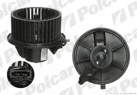 9566NU1 Вентилятор кабіни POLCAR підбір по vin на Brocar