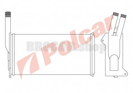 3203N81 Радиаторы обогрева POLCAR подбор по vin на Brocar