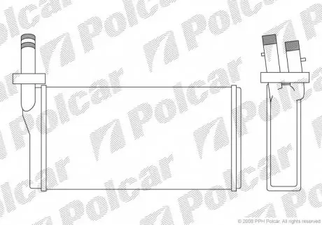 4207N81 Радіатор обігріву POLCAR підбір по vin на Brocar