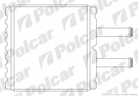 4105N8A1 Радіатори обігріву POLCAR підбір по vin на Brocar