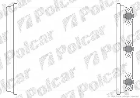 5014N81 Радіатор обігріву POLCAR підбір по vin на Brocar