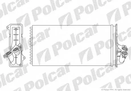 5012N81 Радіатор обігріву POLCAR підбір по vin на Brocar