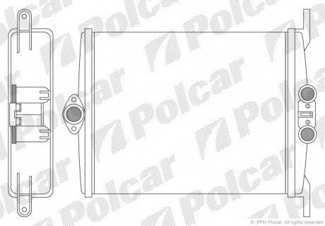 5024N81 Радиаторы обогрева POLCAR подбор по vin на Brocar