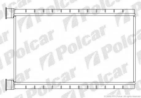2001N81X Радіатор обігріву POLCAR підбір по vin на Brocar
