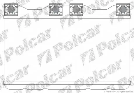 2022N81 Радіатор обігріву POLCAR підбір по vin на Brocar
