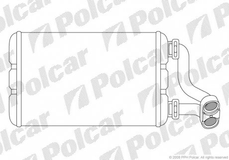 2007N85 Радіатор обігріву POLCAR підбір по vin на Brocar