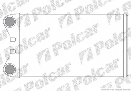 1325N81 Радіатор обігріву POLCAR підбір по vin на Brocar