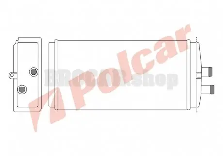 6910N81 Радиаторы обогрева POLCAR подбор по vin на Brocar