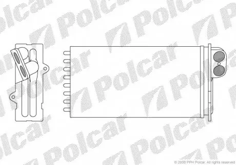 6033N81 Радиаторы обогрева POLCAR підбір по vin на Brocar