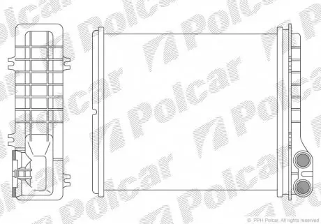 6030N82 Радиаторы обогрева POLCAR підбір по vin на Brocar