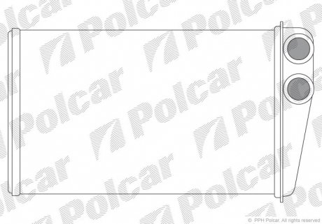 6012N82 Радіатор обігріву POLCAR підбір по vin на Brocar