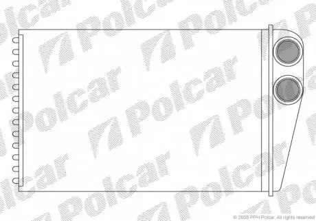 6012N81 Радіатор обігріву POLCAR підбір по vin на Brocar
