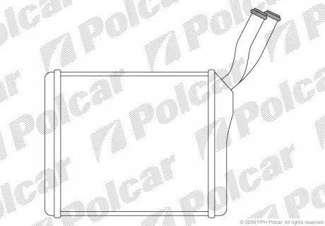 5580N8A1 Радіатор обігріву POLCAR підбір по vin на Brocar