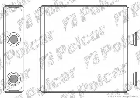 5559N81 Радіатор обігріву POLCAR підбір по vin на Brocar
