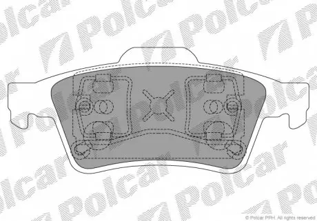 S702025 Гальмівні колодки POLCAR підбір по vin на Brocar