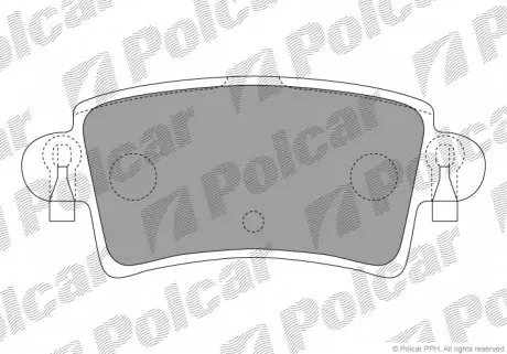 S701056 Гальмівні колодки POLCAR підбір по vin на Brocar