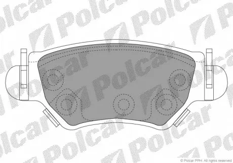 S701054 Гальмівні колодки POLCAR підбір по vin на Brocar