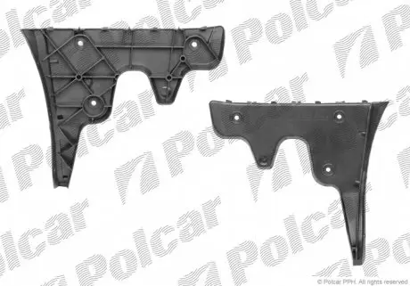 13389615 Кронштейн бампера лівий POLCAR підбір по vin на Brocar