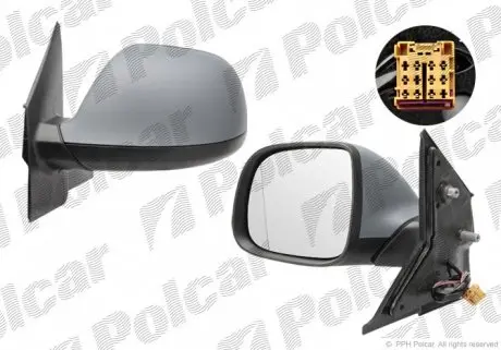 9569525M Зеркало внешнее POLCAR подбор по vin на Brocar