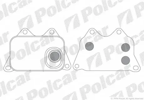 9555L81 Радиаторы масла POLCAR подбор по vin на Brocar
