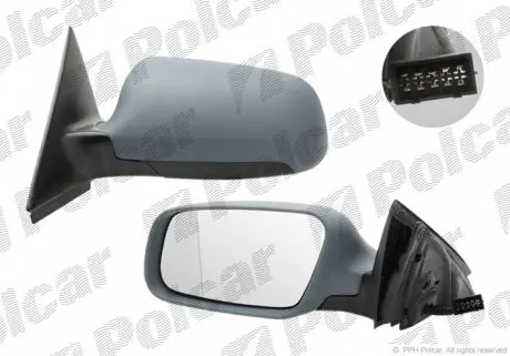 1327516M Дзеркало зовнішнє лівий POLCAR підбір по vin на Brocar