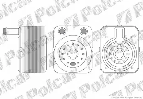 1323L83 Радіатор масла POLCAR підбір по vin на Brocar