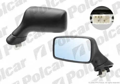 1307514E Дзеркало зовнішнє POLCAR підбір по vin на Brocar