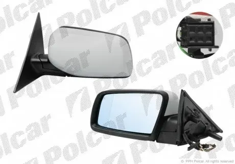 2017512M Дзеркало зовнішнє лівий POLCAR підбір по vin на Brocar