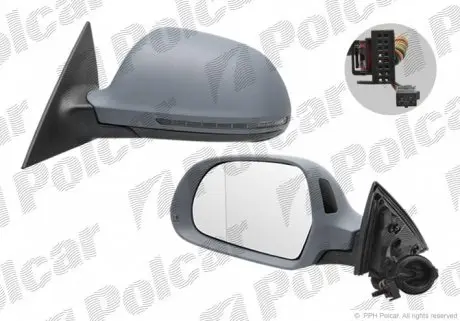 133952M Дзеркало зовнішнє правий POLCAR підбір по vin на Brocar