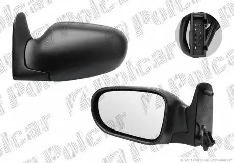 3241524M Зеркало внешнее POLCAR підбір по vin на Brocar