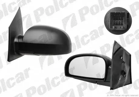4042524M Дзеркало зовнішнє POLCAR підбір по vin на Brocar