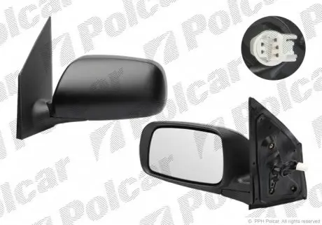2613522M Дзеркало зовнішнє правий POLCAR підбір по vin на Brocar