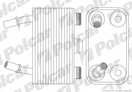 2050L81X Радіатор масла POLCAR підбір по vin на Brocar