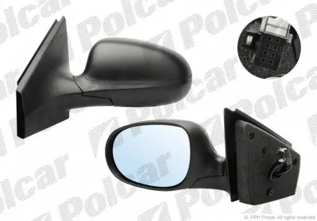 3031524M Зеркало внешнее POLCAR підбір по vin на Brocar