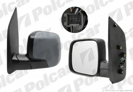 2391514M Дзеркало зовнішнє лівий POLCAR підбір по vin на Brocar