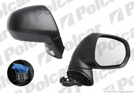 2331524M Дзеркало зовнішнє правий POLCAR підбір по vin на Brocar