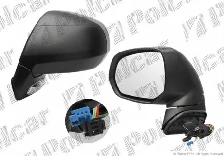 2331514M Дзеркало зовнішнє лівий POLCAR підбір по vin на Brocar