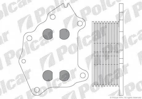 5102L81 Радіатор масла POLCAR підбір по vin на Brocar