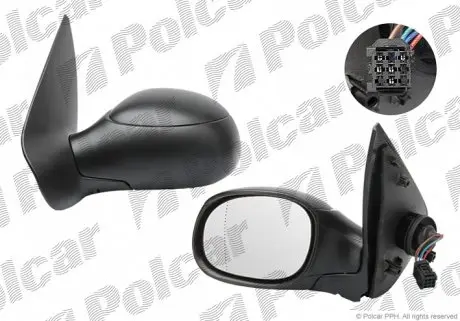 5723517M Дзеркало зовнішнє лівий POLCAR підбір по vin на Brocar