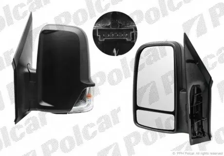 5065524M Дзеркало зовнішнє правий POLCAR підбір по vin на Brocar