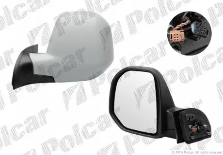5792514M Дзеркало зовнішнє лівий POLCAR підбір по vin на Brocar